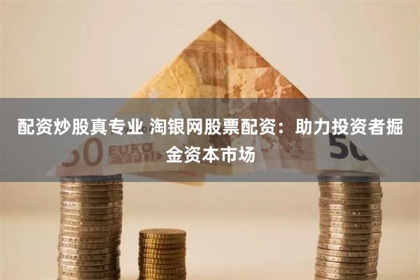 配资炒股真专业 淘银网股票配资：助力投资者掘金资本市场